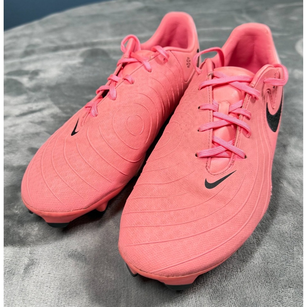 Nike Tiempo Legend 10 Soccer Cleats Mens 8.5 FG Pink Black Swoosh